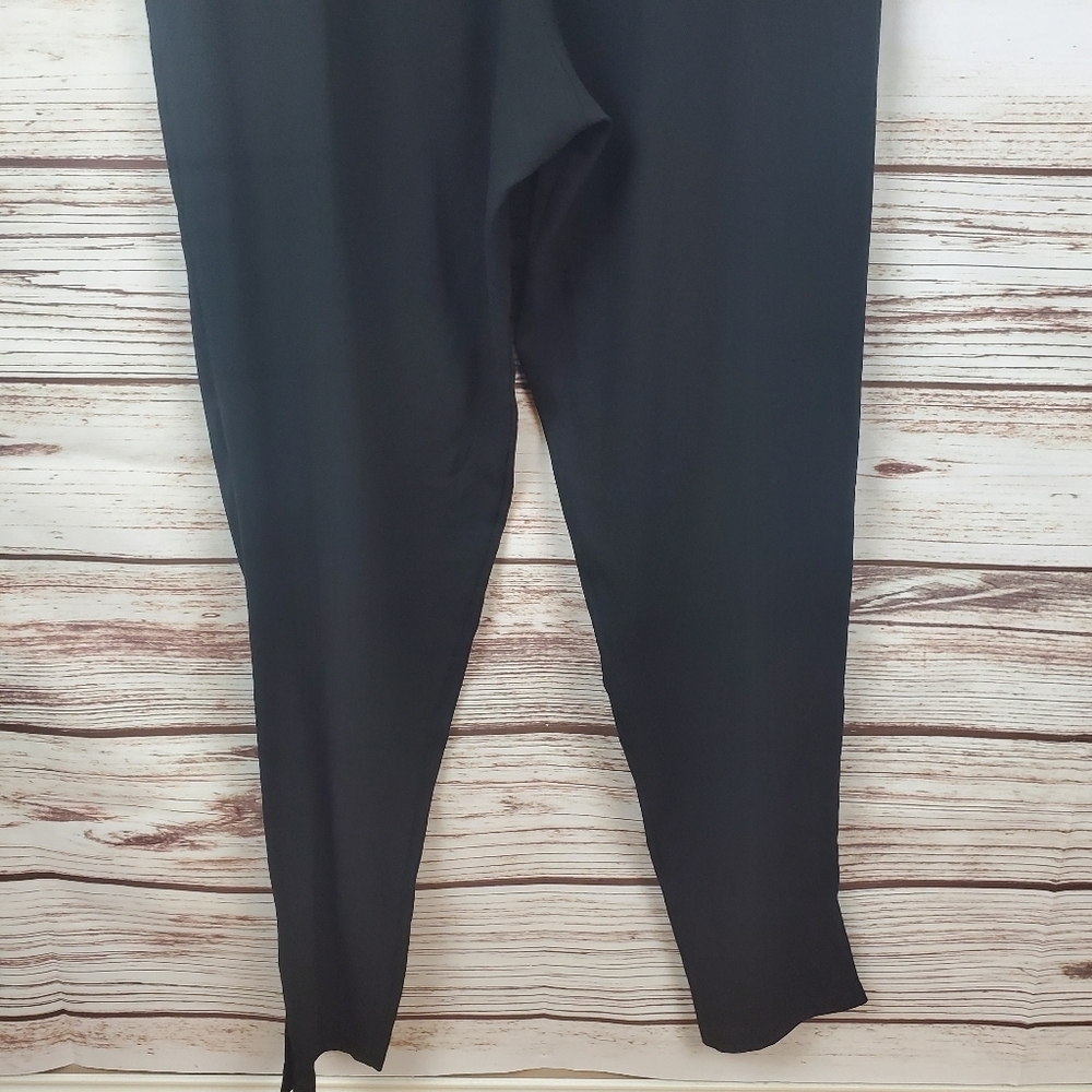 NWT Ramy Brook Womens XS Black/White Sleeveless Drape Pleated Jumpsuit - Picture 9 of 11